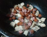 Pas rețetă Paste cu carne, cârnați și legume 1 fotografie