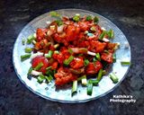 A picture of step 10 of Dry Chilli Chicken.