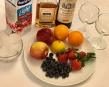 A picture of step 1 of Instant sangria cocktail.