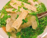 Hình bước làm 3 của món Bánh canh hẹ chả cá