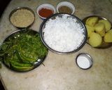 A picture of step 1 of Sabudana Vada.