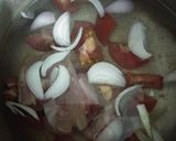 A picture of step 1 of Chicken Oats Soup.