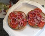 A picture of step 4 of Sandwich #4weekchallenge.
