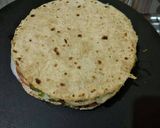 A picture of step 5 of Bombay chapati sandwich.