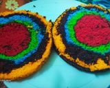 মাল্টিকালারড ভ্যানিলা কেক (multi coloured vanilla cake recipe in Bengali) রেসিপি ধাপ - 4 ছবি