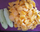 Foto del paso 1 de la receta: Batido de naranja y pepinos