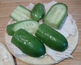 A picture of step 1 of Easy chicken & cucumber sandwich.