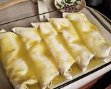 A picture of step 8 of Green Chile Chicken Enchiladas.