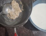 A picture of step 1 of Tirunelveli halwa(wheat flour halwa).