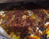 A picture of step 11 of Kache chicken ki biryani.