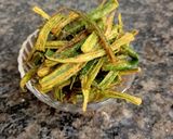 A picture of step 4 of Kurkuri Bhindi (Fried Okra).