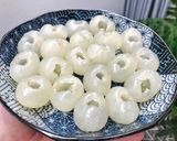 Hình bước làm 4 của món Nhãn lồng rau câu