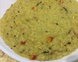 A picture of step 1 of Moong Dal Lapsi Pongal.
