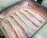 Baconos- cukkinis rakott csirkemell recept fázis 1 fotója