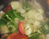 Foto del paso 5 de la receta Arroz caldoso de salmón, setas y langostinos