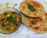 A picture of step 9 of Sattu kachori aur baigan Ka bharta.