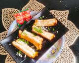 A picture of step 3 of Cheese Spread Garlic Toast 🤤 😋.
