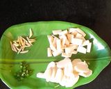 A picture of step 2 of Buckwheat Kasha with water chestnut.