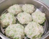 Hình bước làm 4 của món Chả cốm xanh làm với chả cá thác lác
