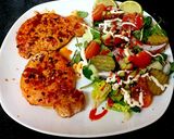 A picture of step 8 of My Marinated Chilli pork loin steaks with Red Pepper.#Mainmeal.