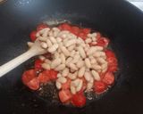 A picture of step 2 of Cavatelli with Chickpeas and Prawns.