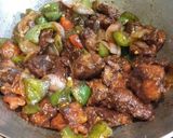 A picture of step 7 of Chilli chicken.