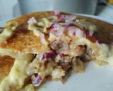 Foto del paso 8 de la receta: Arepa🫓de yuca rellena de carne🥩bbq y queso🥯🧀🧇