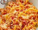 A picture of step 5 of Boiled yam with carrot egg sauce.