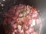 Guiso de lentejas con bondiola