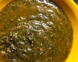 A picture of step 1 of Spinach curry.