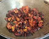 A picture of step 10 of Lal Saag with Gobhi.