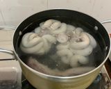 Hình bước làm 3 của món Dồi trường hấp dầu mè - phủ hành gừng [Eat Clean - Lose weight]