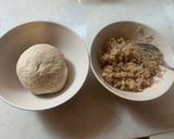 A picture of step 1 of Coconut puran Poli.