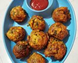 A picture of step 5 of Methi, spring onion appe.