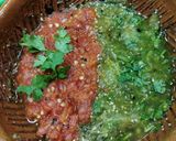 Foto del paso 6 de la receta: Tacos de harina con milanesa sazonada y salsas roja y verde