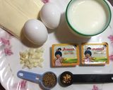 A picture of step 1 of Eggy Pasta.