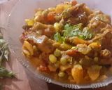 A picture of step 11 of Tuvar,aloo,baigan, papdi aur tamatar ki mixed sabzi.