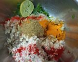 A picture of step 2 of Leftover dal with lauki fritters.
