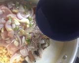 A picture of step 1 of Rashay walay chicken shami kabab.