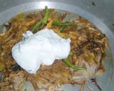 A picture of step 4 of Mutton yakhni pulao.