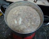 A picture of step 1 of Beans and yam pudding with onion sauce.