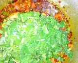 A picture of step 4 of Sinasir with vegetables stew.