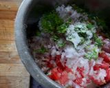 A picture of step 4 of Ragi flour chilla.
