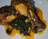 Foto del paso 3 de la receta: Pollo al horno con espinacas y pistachos