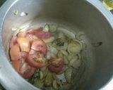 A picture of step 5 of Green Pea and Mushroom ki Sabji.