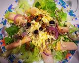 Foto del paso 5 de la receta: Ensalada Gourmet pavita arándanos nueces semillas de girasol