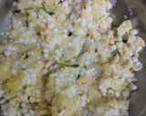 A picture of step 3 of Sabudana vada.