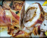 Foto del passaggio 6 della ricetta Coniglio ripieno di Funghi e Salsiccia al Forno