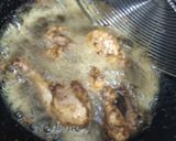 A picture of step 3 of Spicy chicken machurian with fried rice and masala fries.