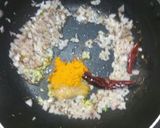 A picture of step 4 of Fry dal with Roti for Lunch.